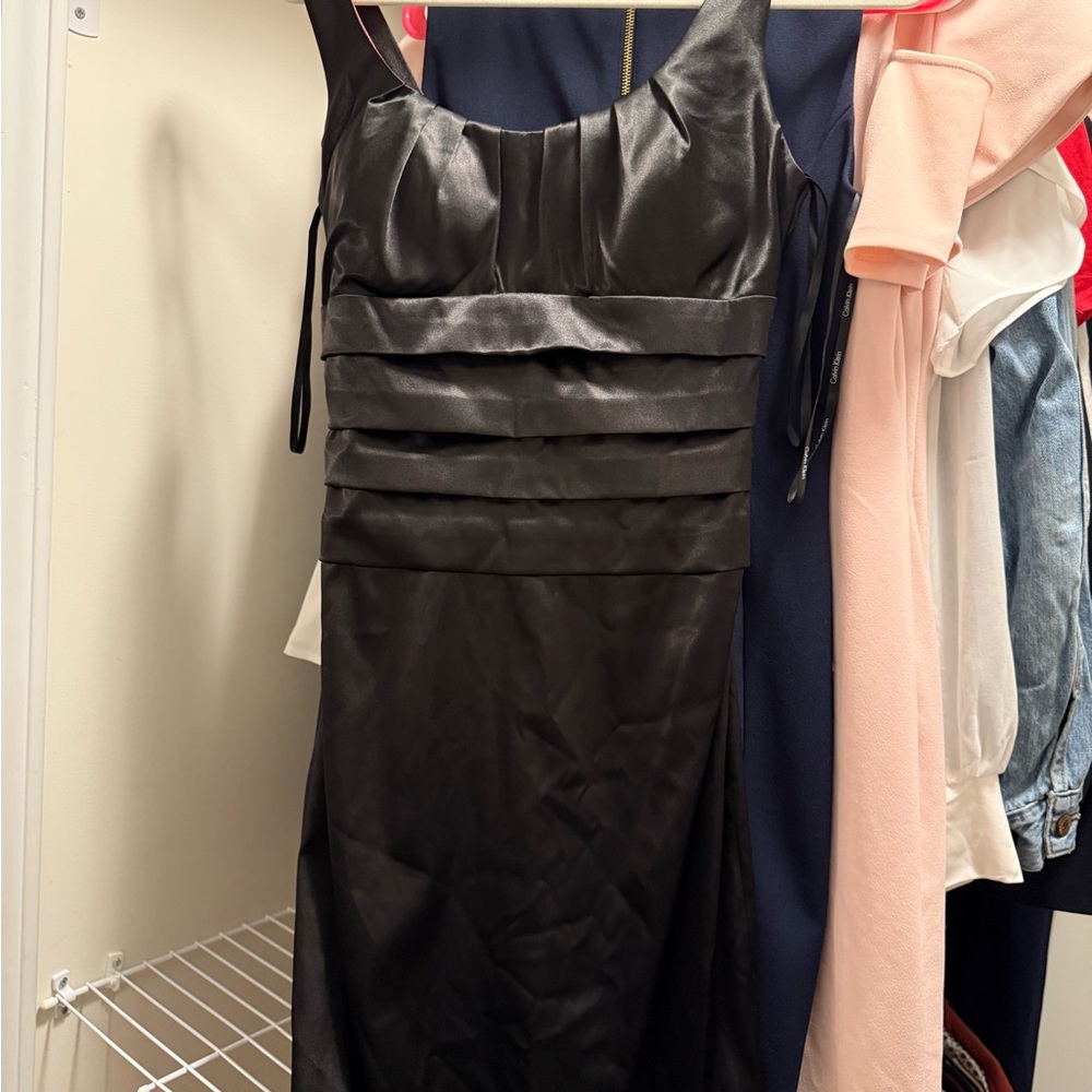 B Darlin Black Strapless Dress